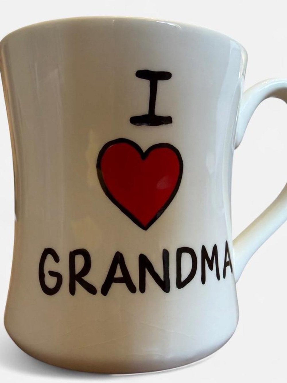 I Heart Grandma 14 oz Ceramic Coffee Mug - White with Red Heart